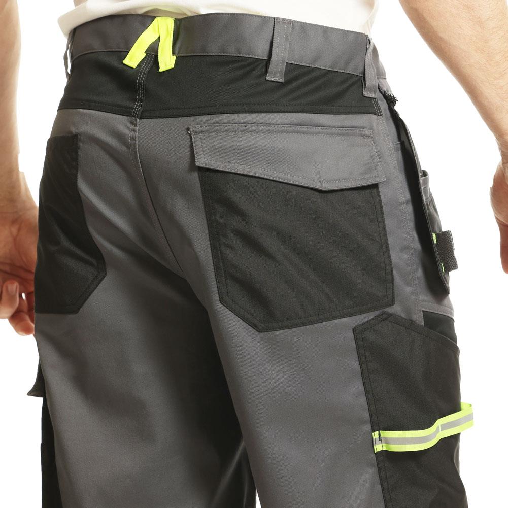 Hi Vis Detail Stretch Holster Work Cargo Shorts
