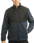 Padded Fleece Body & Sleeves Zip Jacket