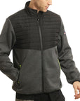 Padded Fleece Body & Sleeves Zip Jacket