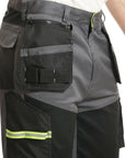Hi Vis Detail Stretch Holster Work Cargo Shorts