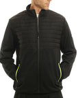 Padded Fleece Body & Sleeves Zip Jacket