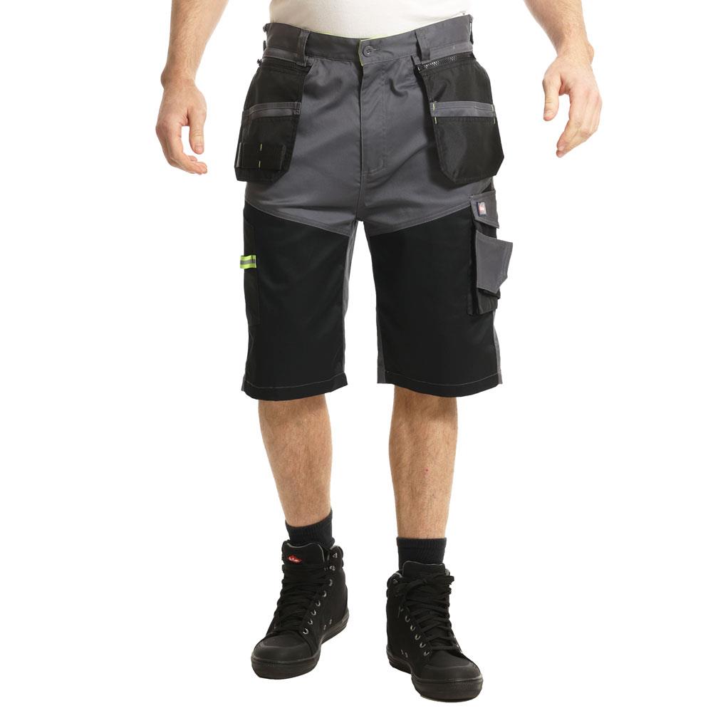 Blaklader 1120 Hi-Vis Shorts 4-Way Stretch, Holster Pockets - Hi-Vis Red/Black - View #10