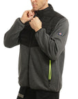 Padded Fleece Body & Sleeves Zip Jacket