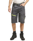 Reflective Trim Multi Pocket Stretch Cargo Shorts
