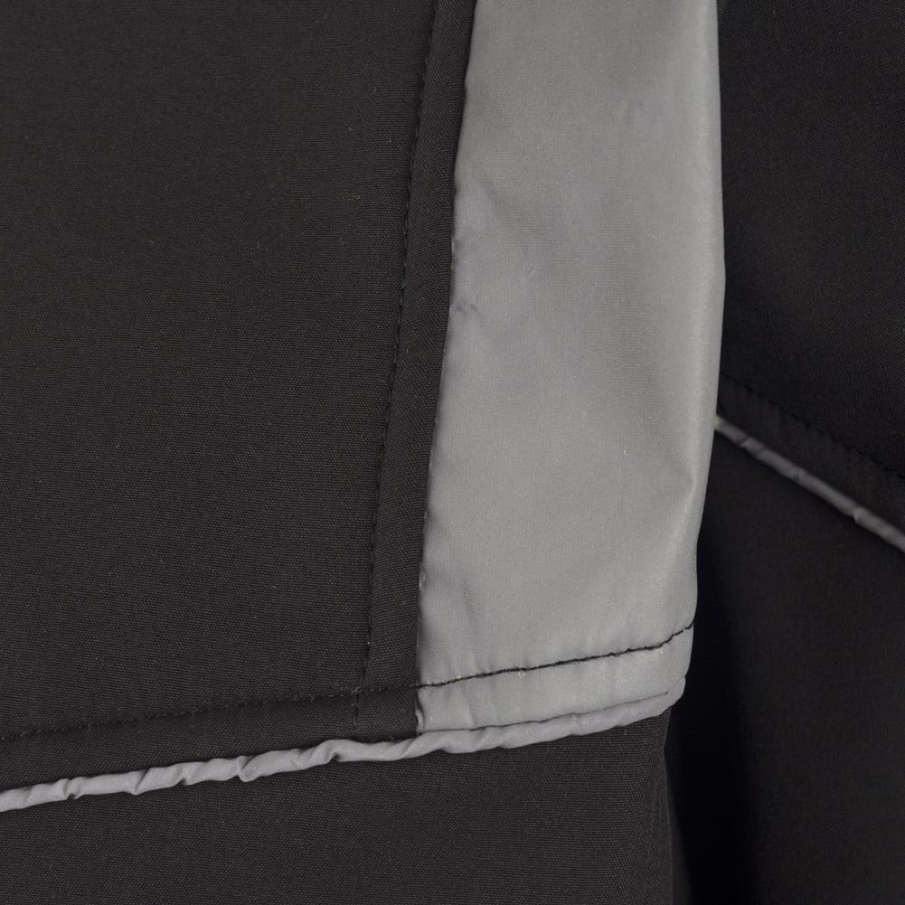 Hooded Reflective Trim Softshell Jacket