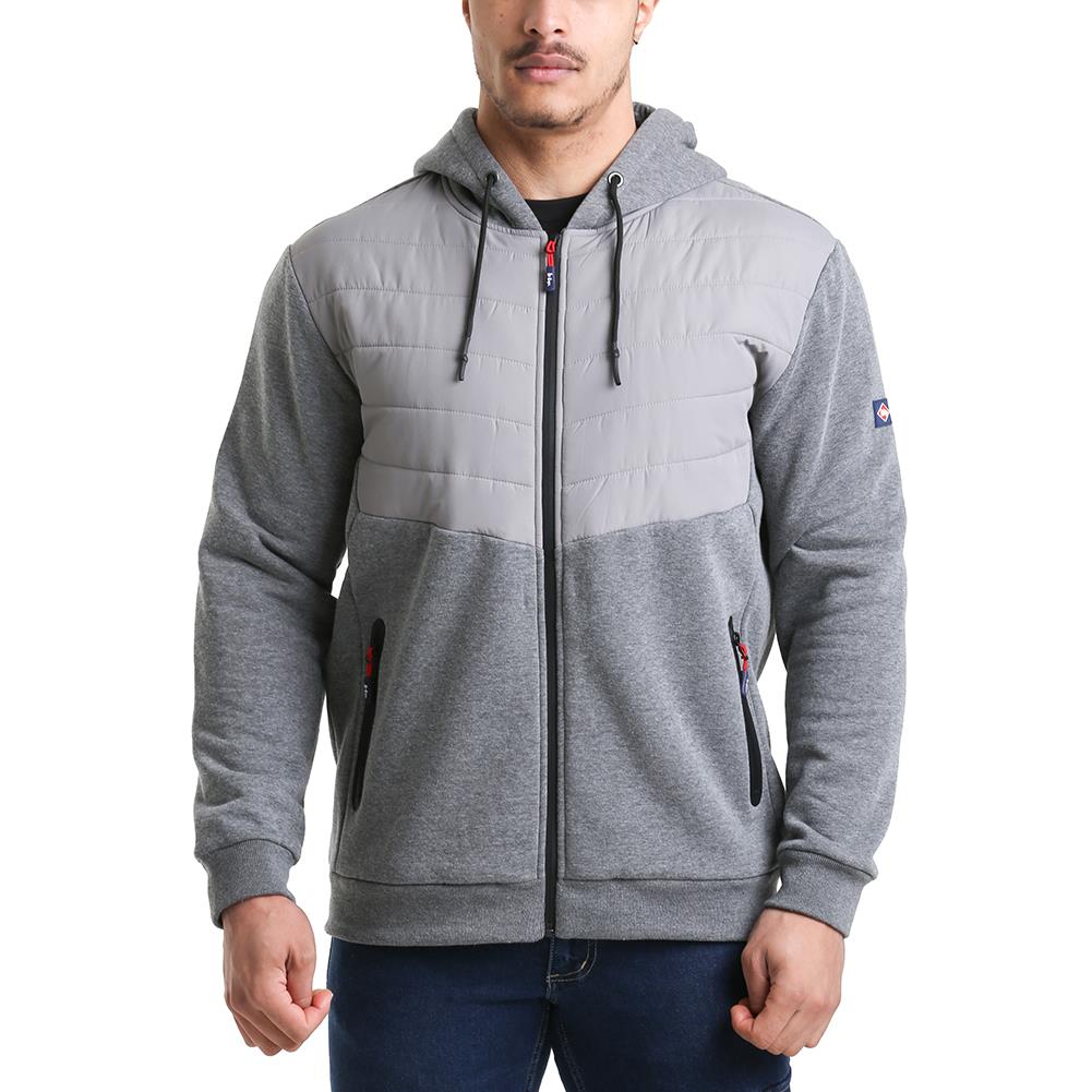 Quilted Hooded Sweat Jacket