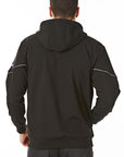 Hooded Reflective Trim Softshell Jacket