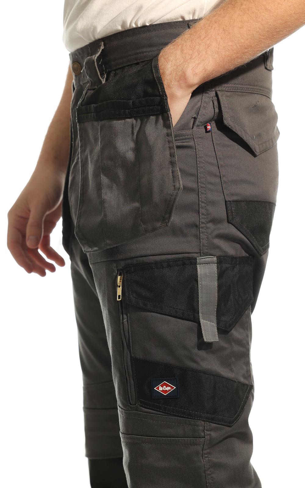 Lee Cooper Workwear Mens Multi Pocket Heavy Duty Classic Work Cargo Trousers  | eBay